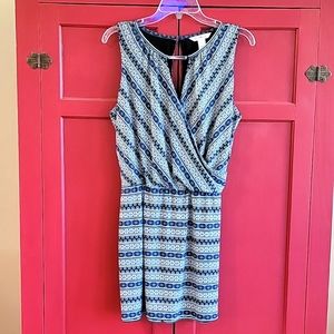 NWOT White House Black Market Sleeveless Faux Skirt Shorts Romper